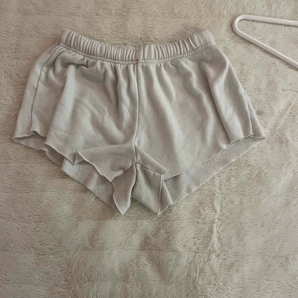 Katie J NYC Cozy Cream Drawstring Shorts